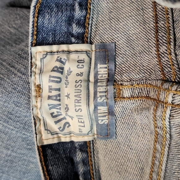 3/$25 LEVI STRAUSS SIGNATURE Denim Blue Jeans Boys 12 Regular - Picture 8 of 10